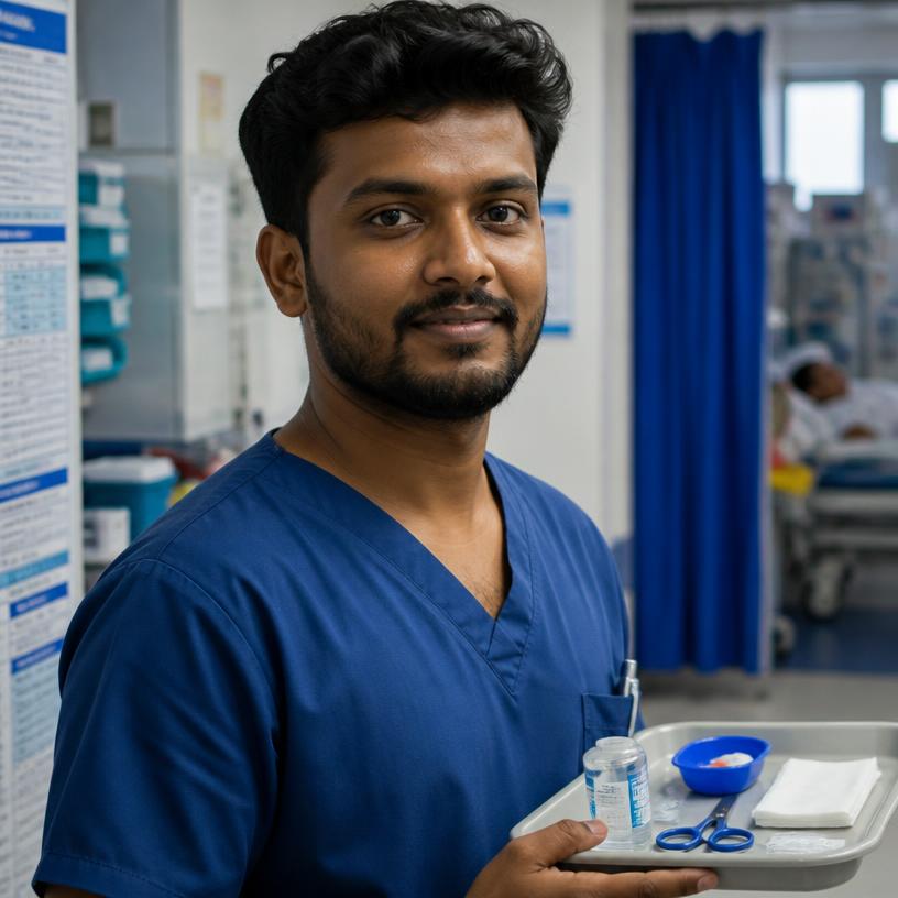Arun Kadam, Nurse