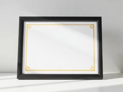 Framed certificate for Excellence in Home Healthcare