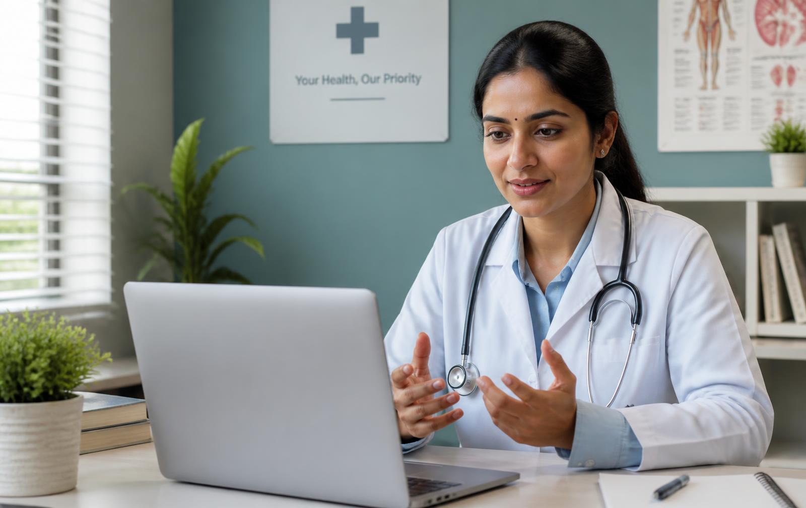 CareGlobal doctor conducting an online consultation
